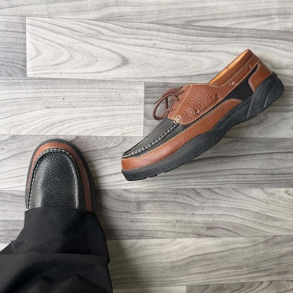 Dr. Comfort Patrick STK#: 8560 Brown Black Leather Oxford Shoes 11XW